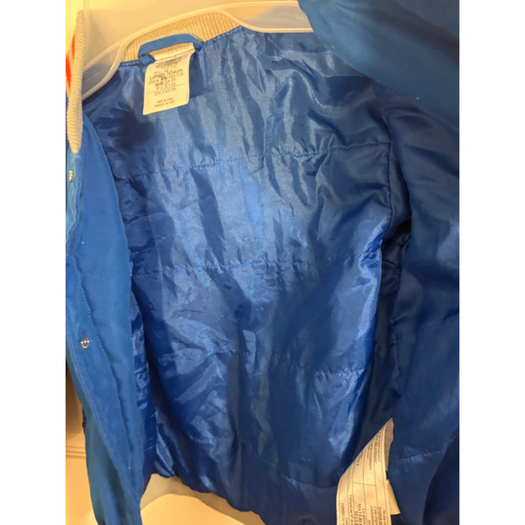 Disney Store Mickey Mouse Varsity Jacket Size 4 Blue - Picture 4 of 6